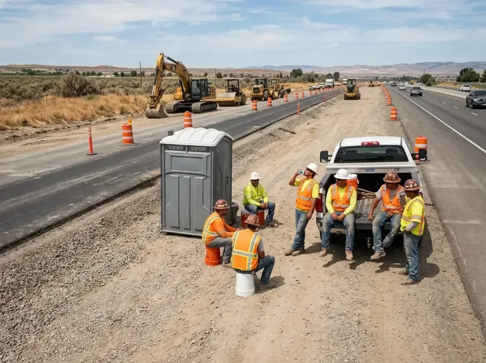 highway-road-construction-crew-007 — frequently asked questions, Porta Potty and Restroom Rentals in Wenatchee, WA